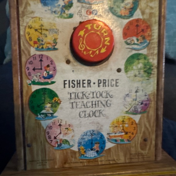 Rare Vintage 1964 Fisher-Price "Tick Tock" Teaching Clock A must-have - Picture 10 of 10